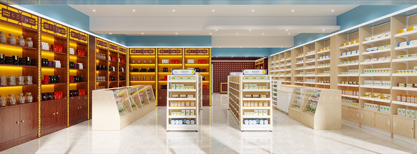 茶叶店3D模型下载【ID:1213989207】