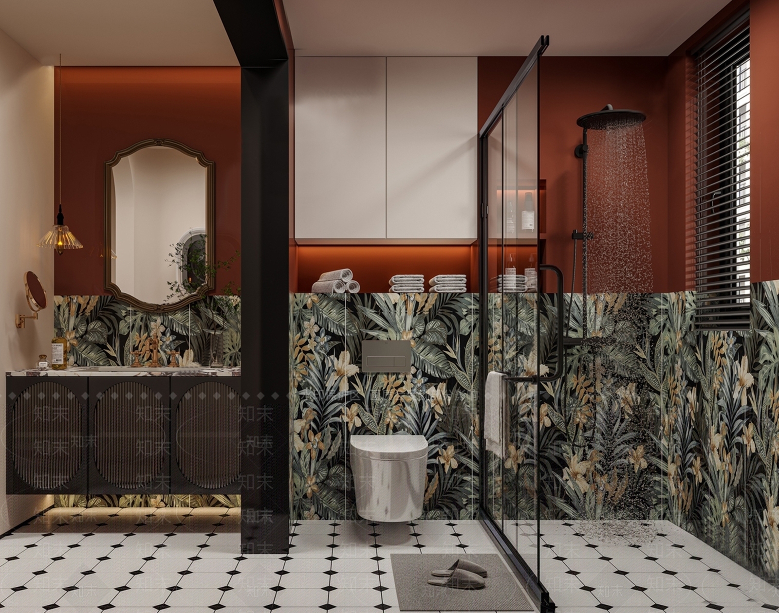 法式复古卫生间SU模型下载【ID:1143747396】