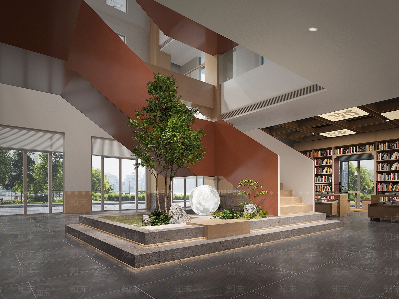 现代书店3D模型下载【ID:1143748646】
