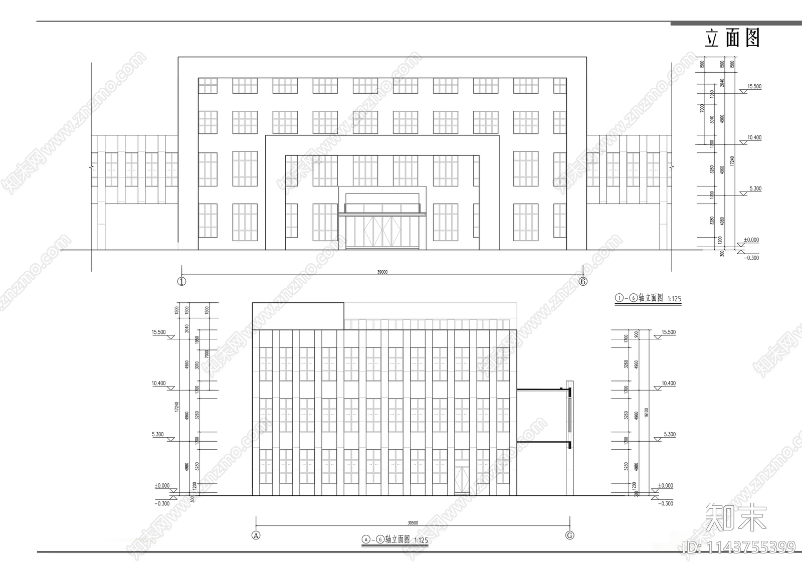 医院食堂建筑cad施工图下载【ID:1143755399】