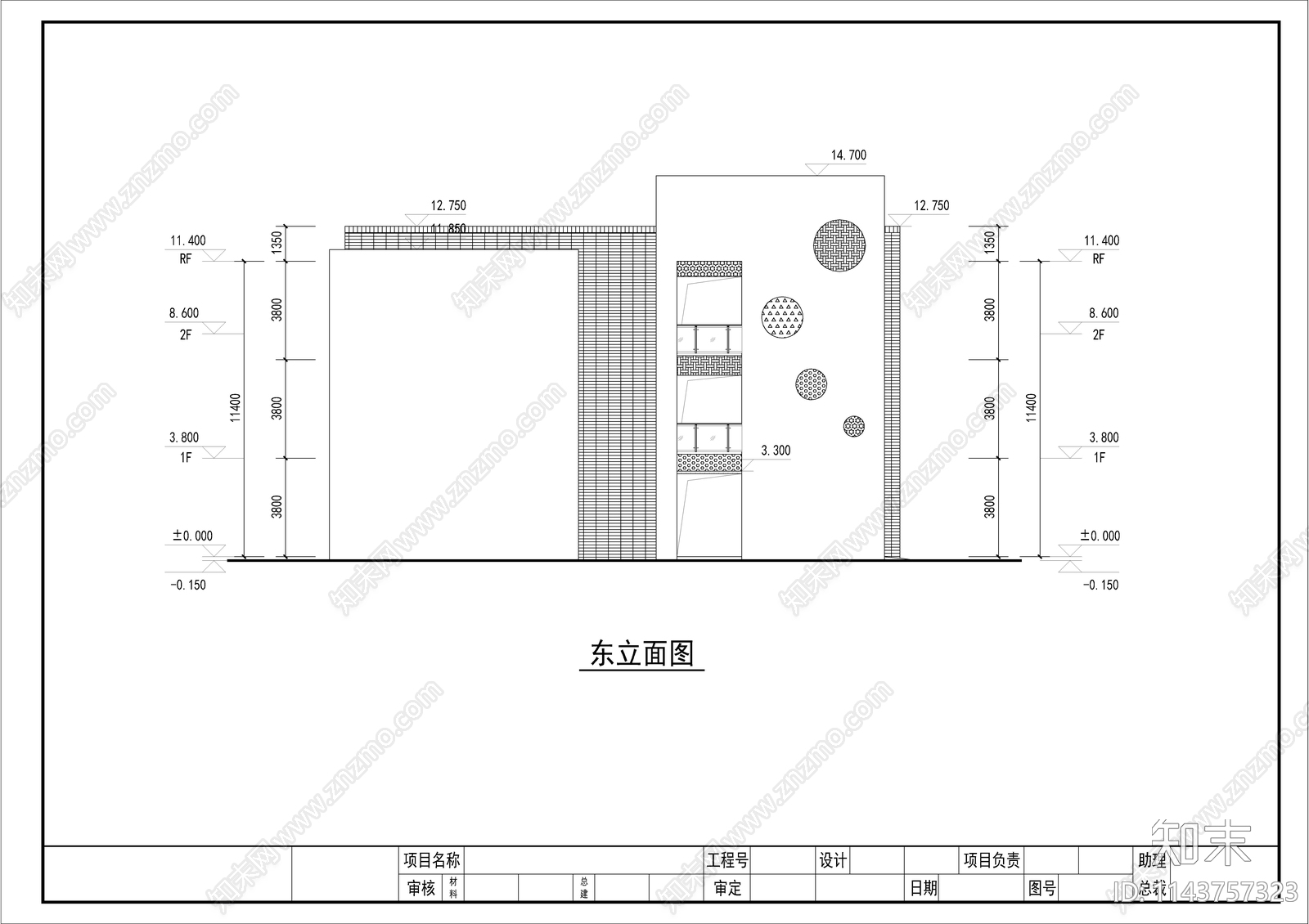 幼儿园建筑cad施工图下载【ID:1143757323】