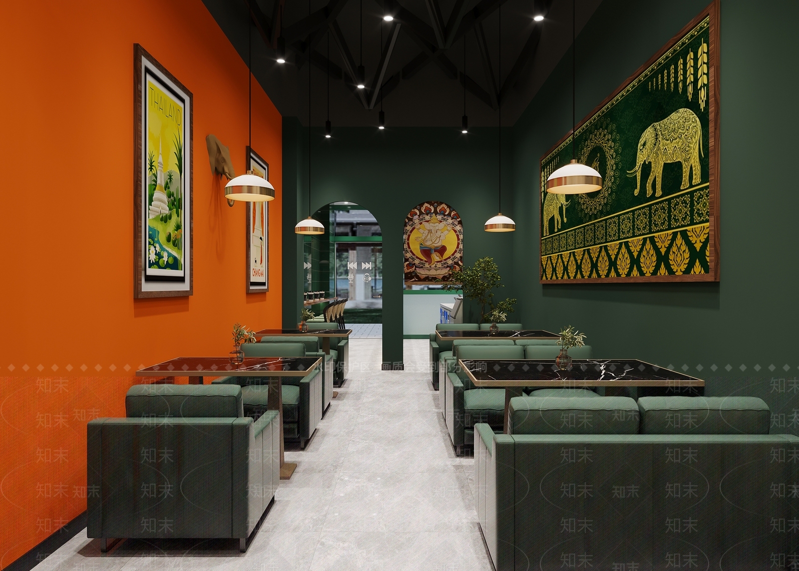 奶茶店泰式3D模型下载【ID:1143761784】
