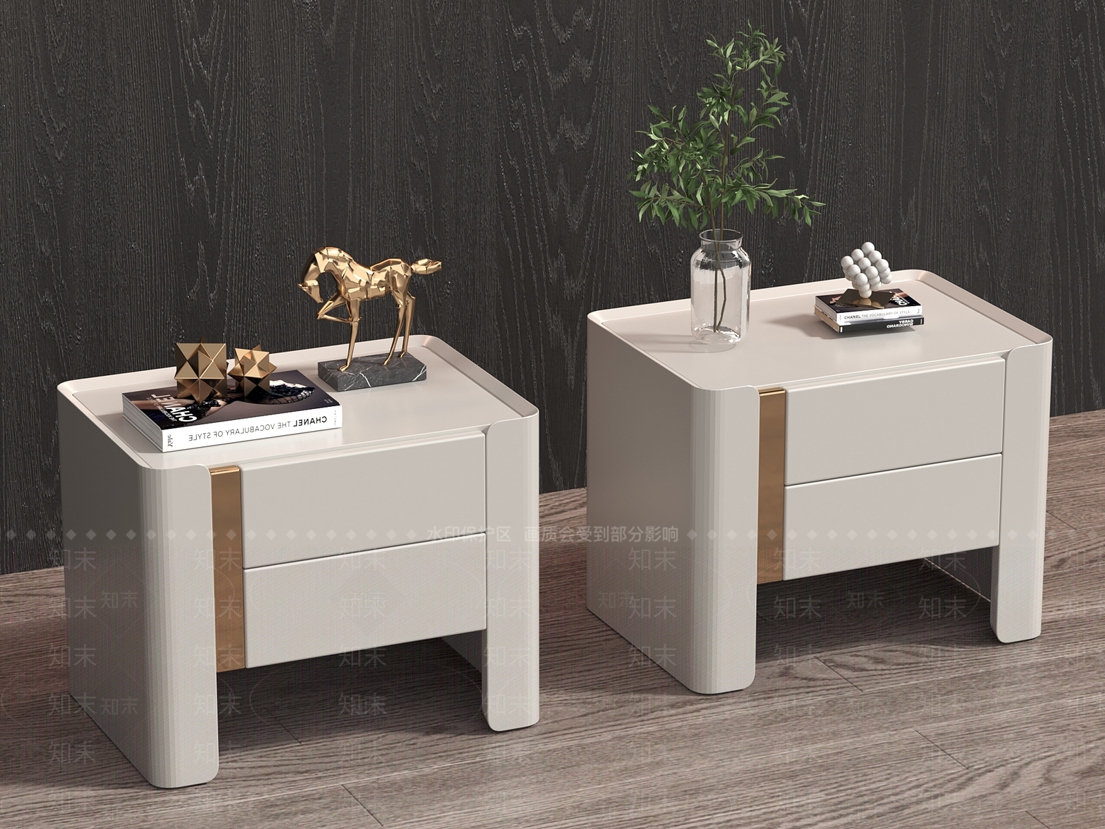 床头柜3D模型下载【ID:1143764454】
