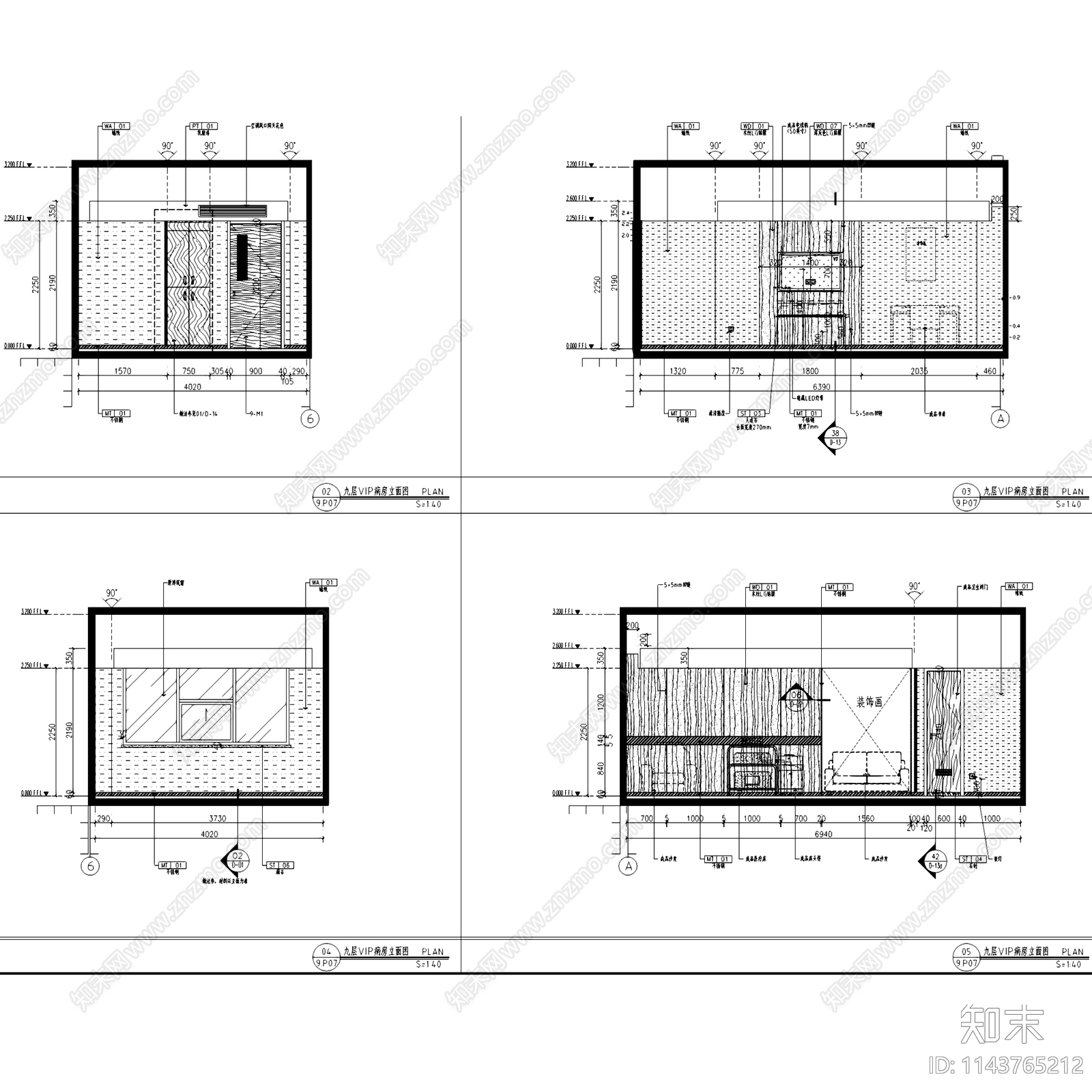 深圳爱尔眼科医院室内装饰cad施工图下载【ID:1143765212】