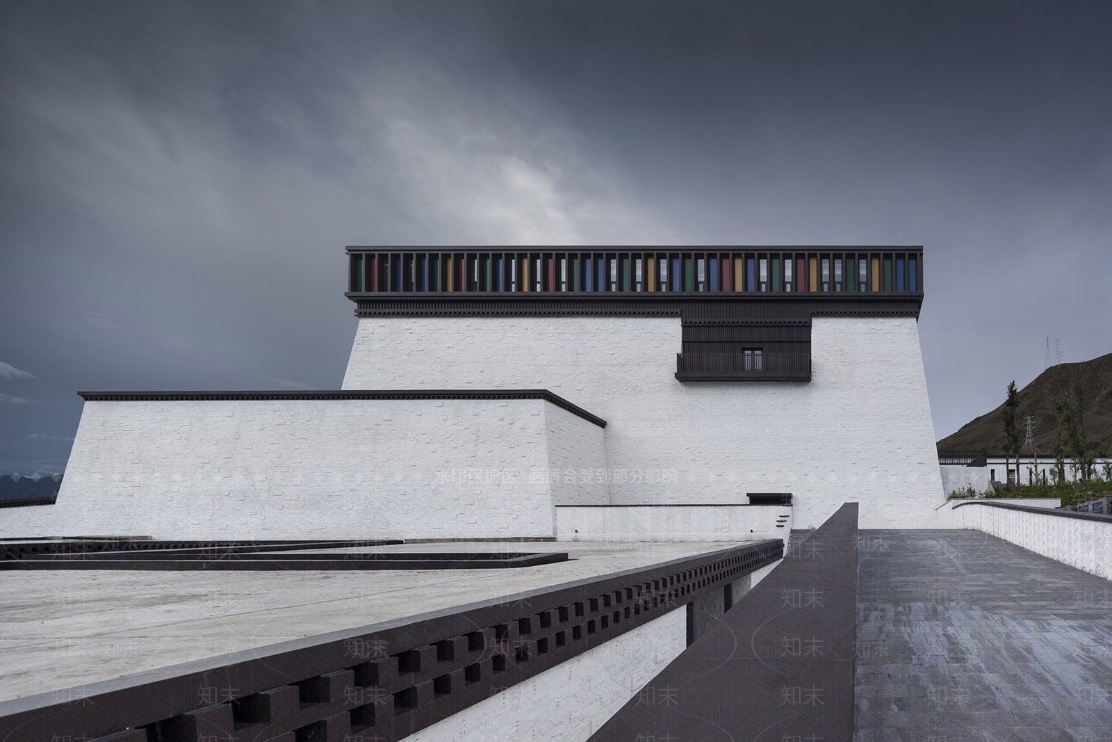 现代展览馆建筑SU模型下载【ID:1143779520】