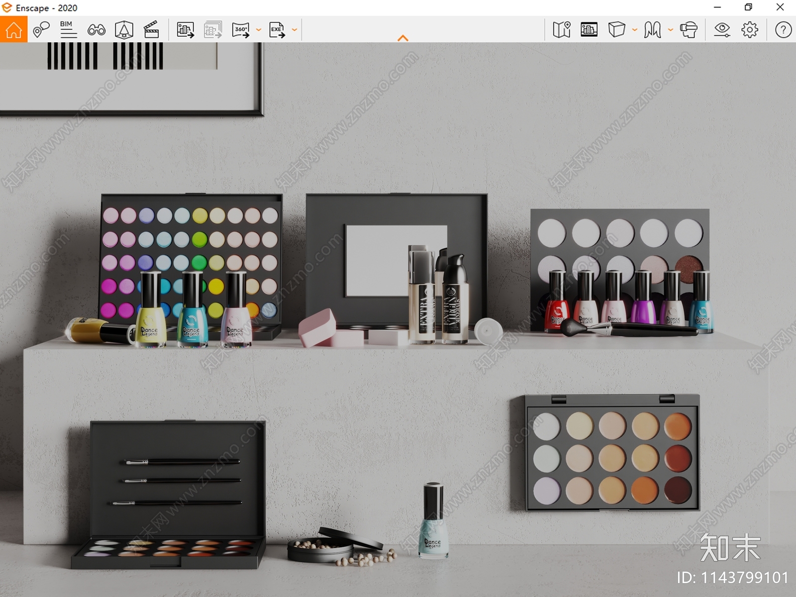 化妆品SU模型下载【ID:1143799101】