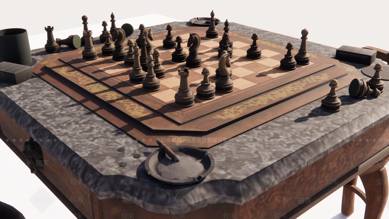 国际象棋SU模型下载【ID:1143817466】