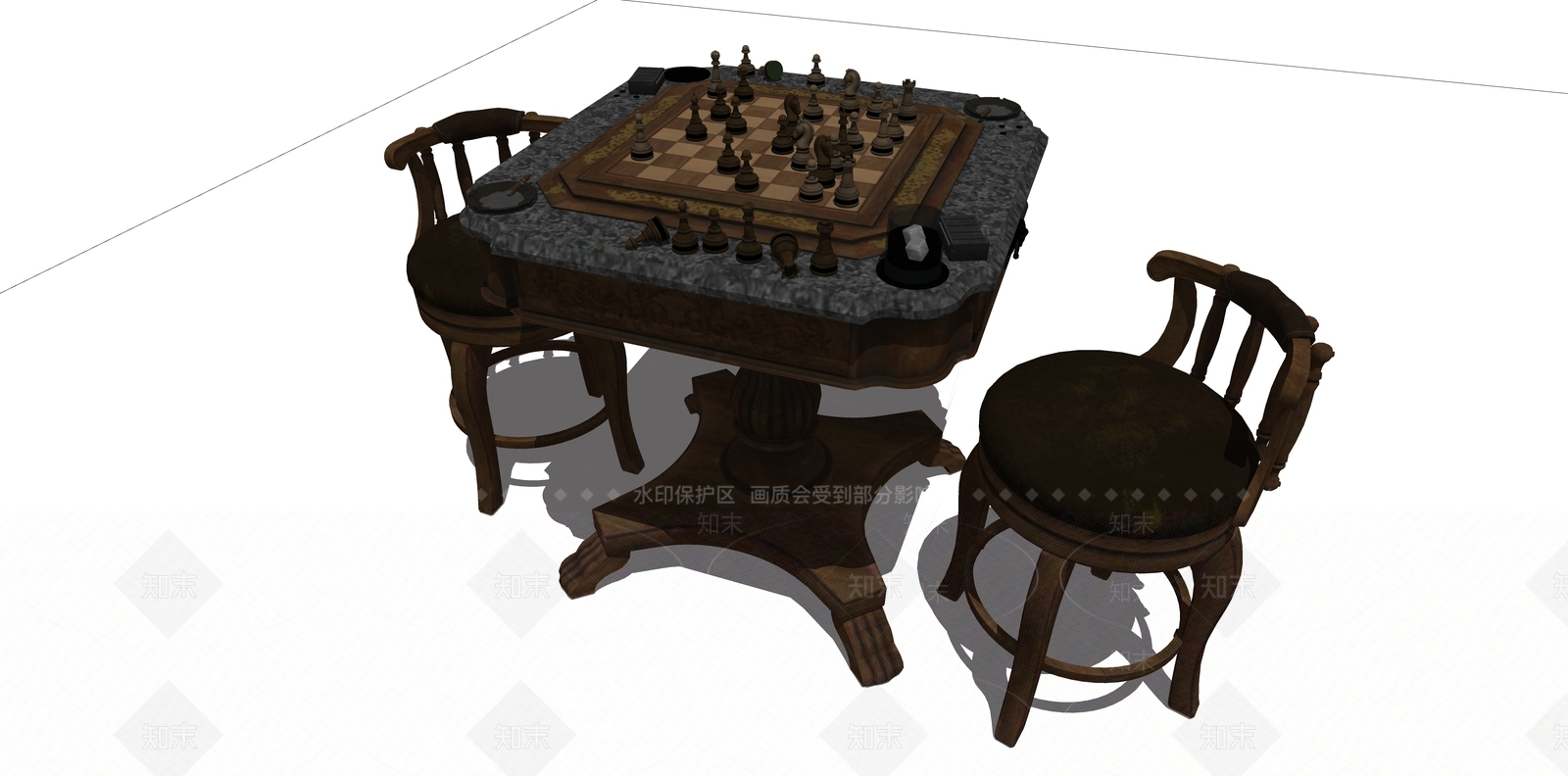 国际象棋SU模型下载【ID:1143817466】