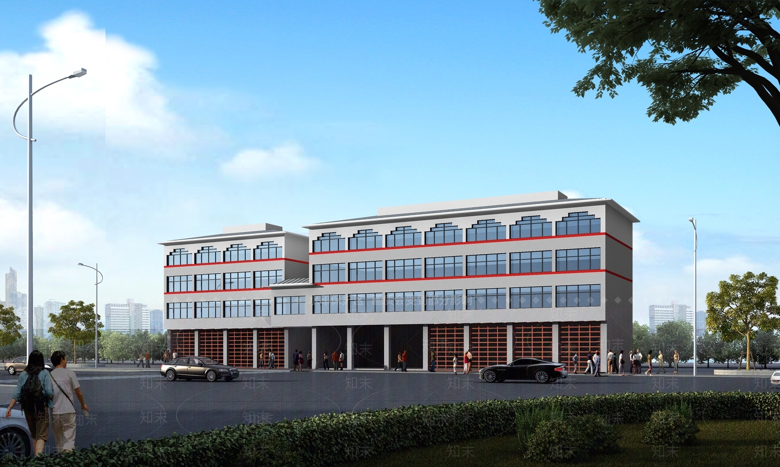 洒水车办公楼3D模型下载【ID:1143817960】