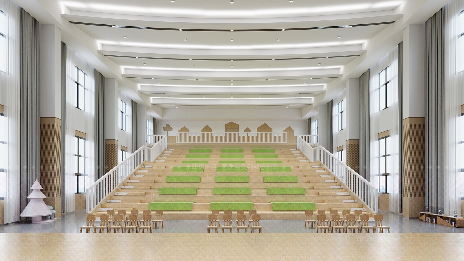 幼儿园报告厅3D模型下载【ID:1143825814】