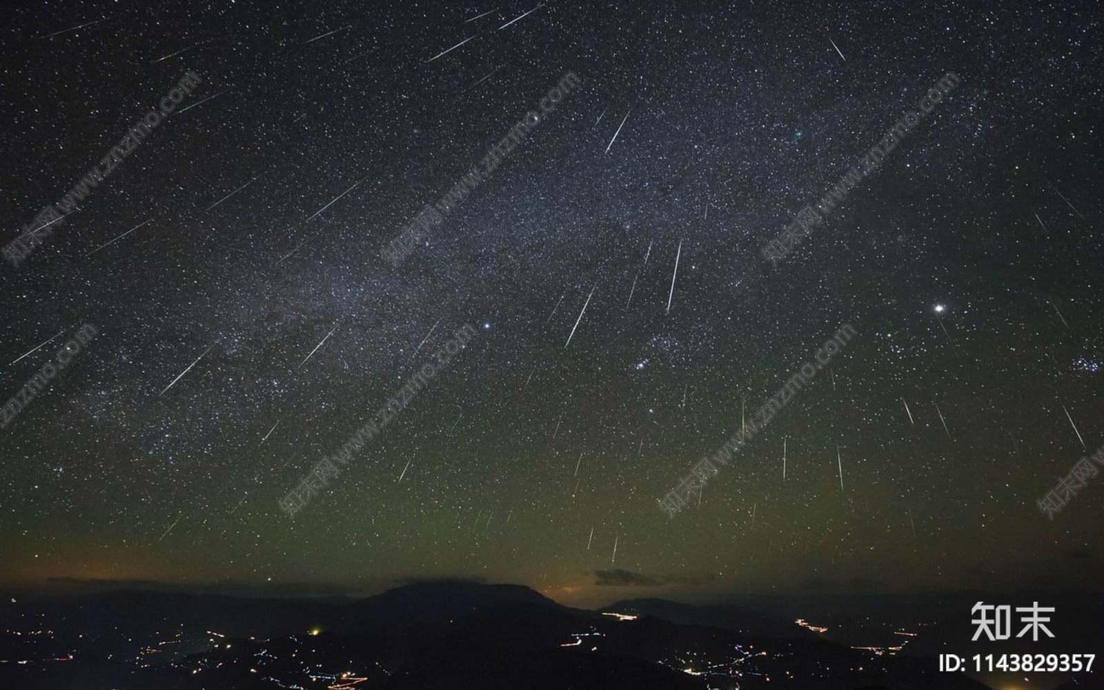 夜晚星空流星素材贴图下载【ID:1143829357】