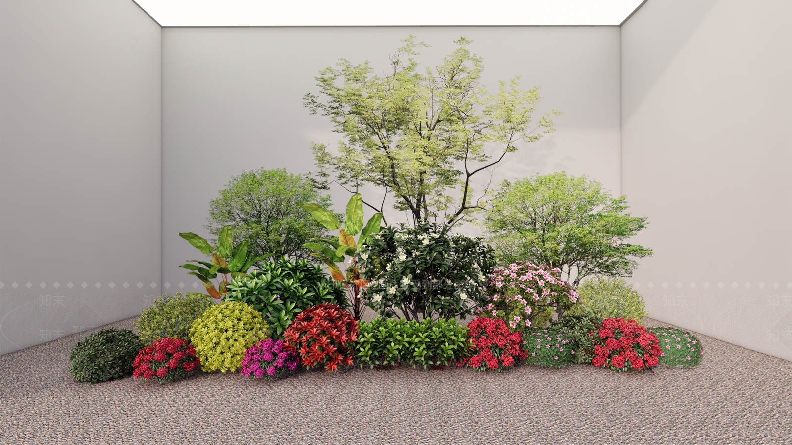景观植物组团SU模型下载【ID:1143831361】_知末su模型网