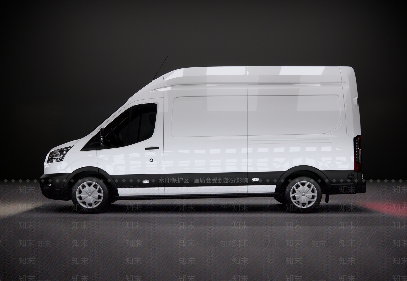 福特箱式货车SU模型下载【ID:1143839493】