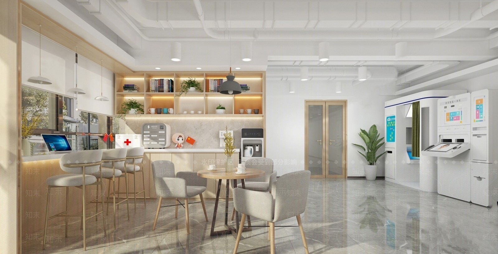 现代便民服务区SU模型下载【ID:1143844954】