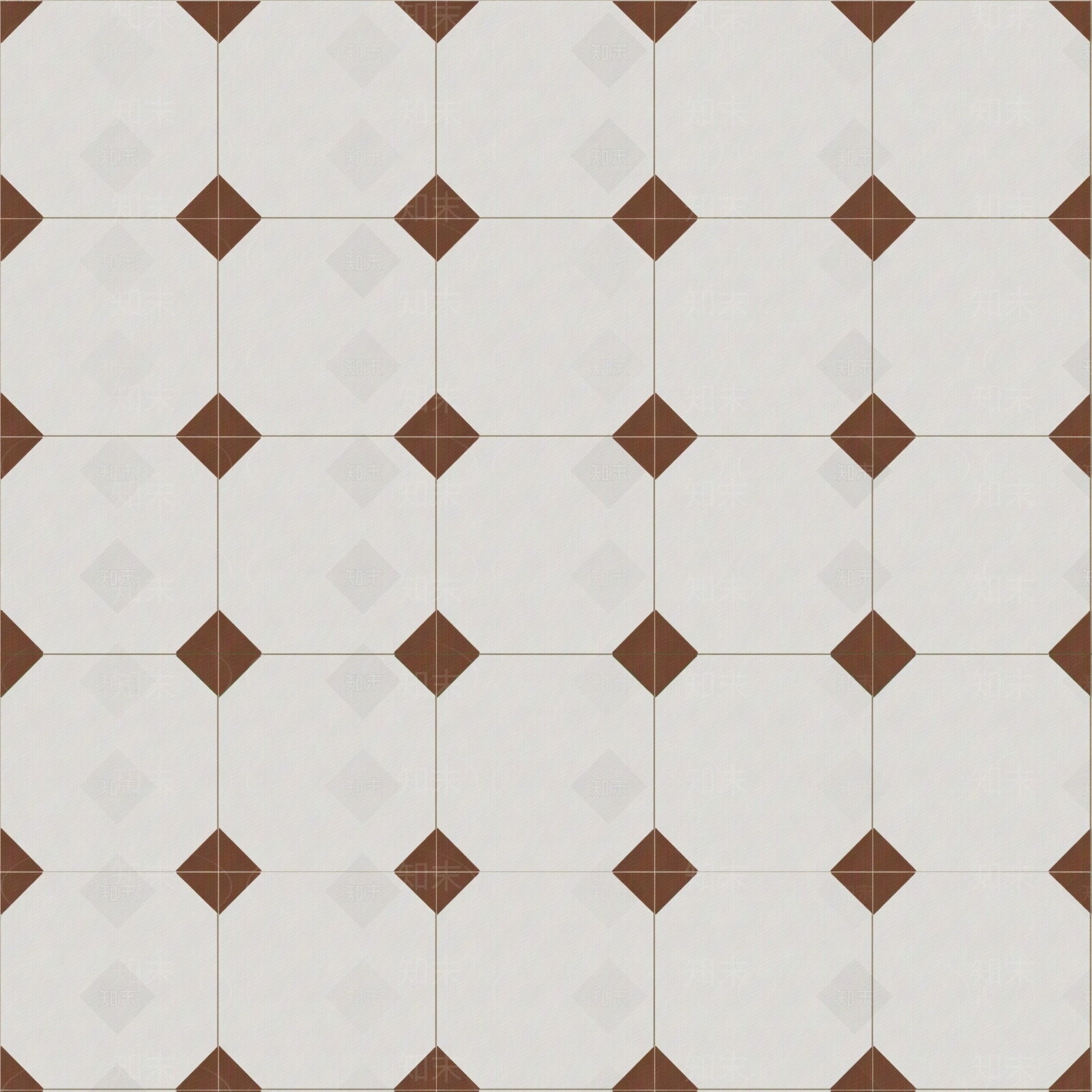 中古咖色花砖贴图贴图下载【ID:1195380307】
