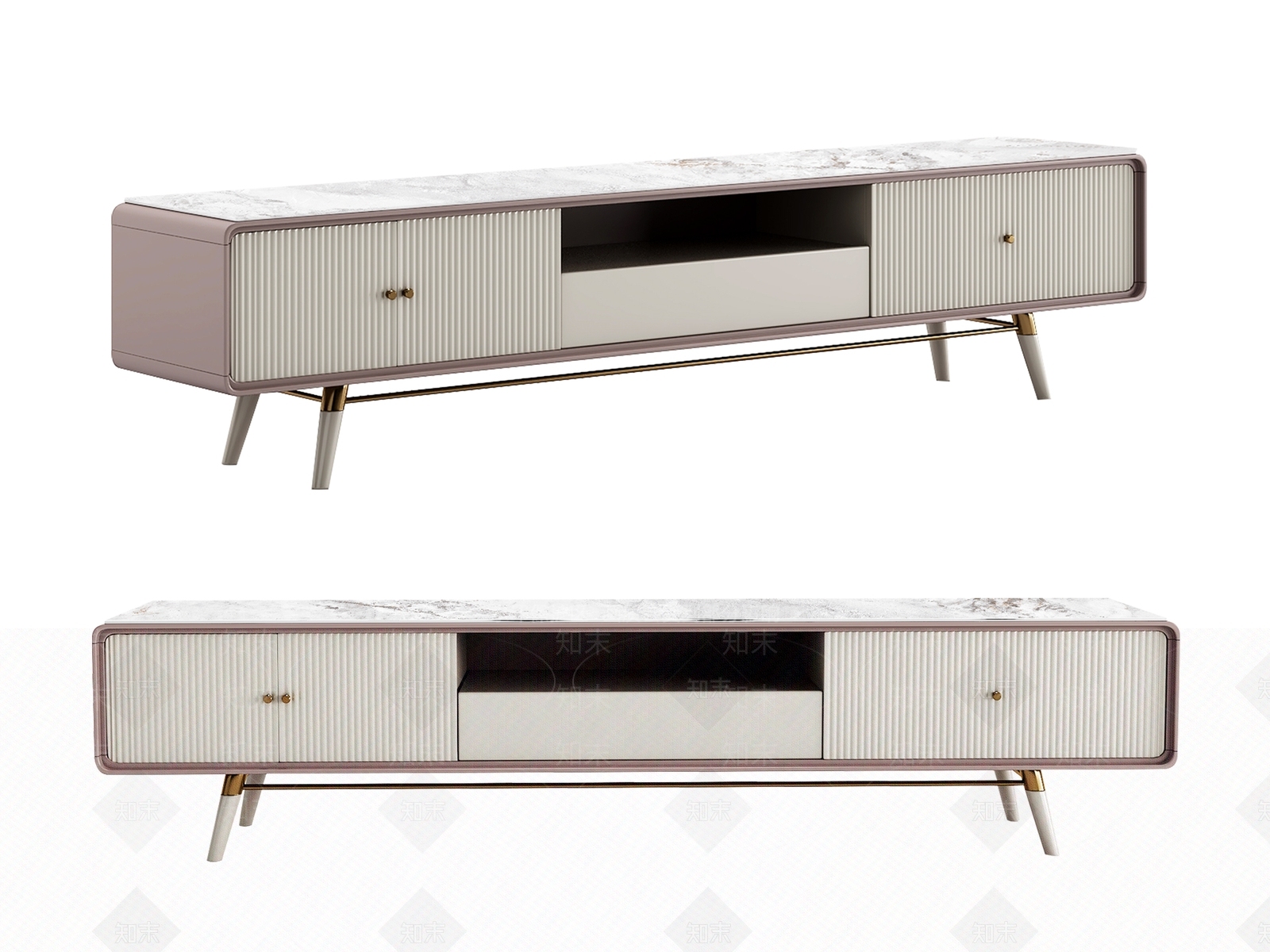 现代电视柜模型3D模型下载【ID:1143850775】
