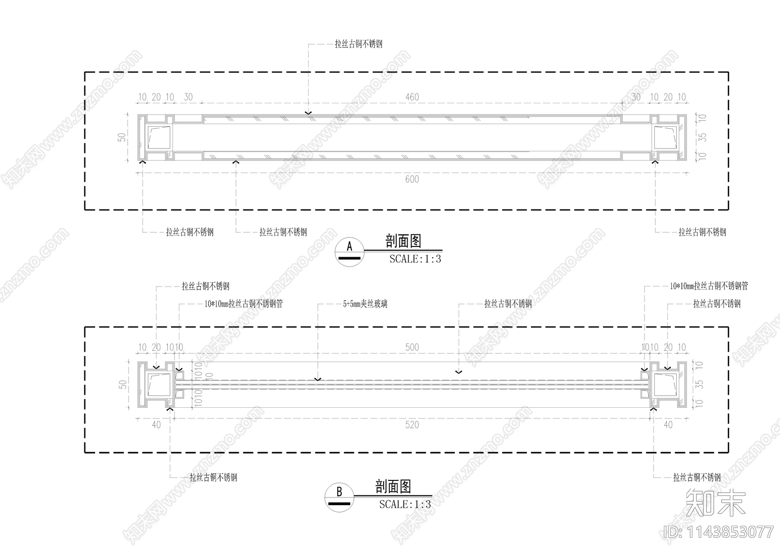 卫生间小便器墙身大样cad施工图下载【ID:1143853077】