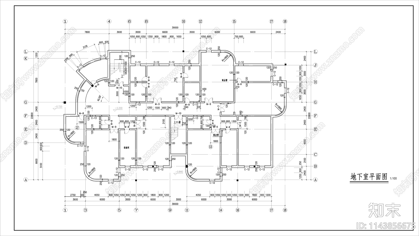 幼儿园建筑cad施工图下载【ID:1143856675】