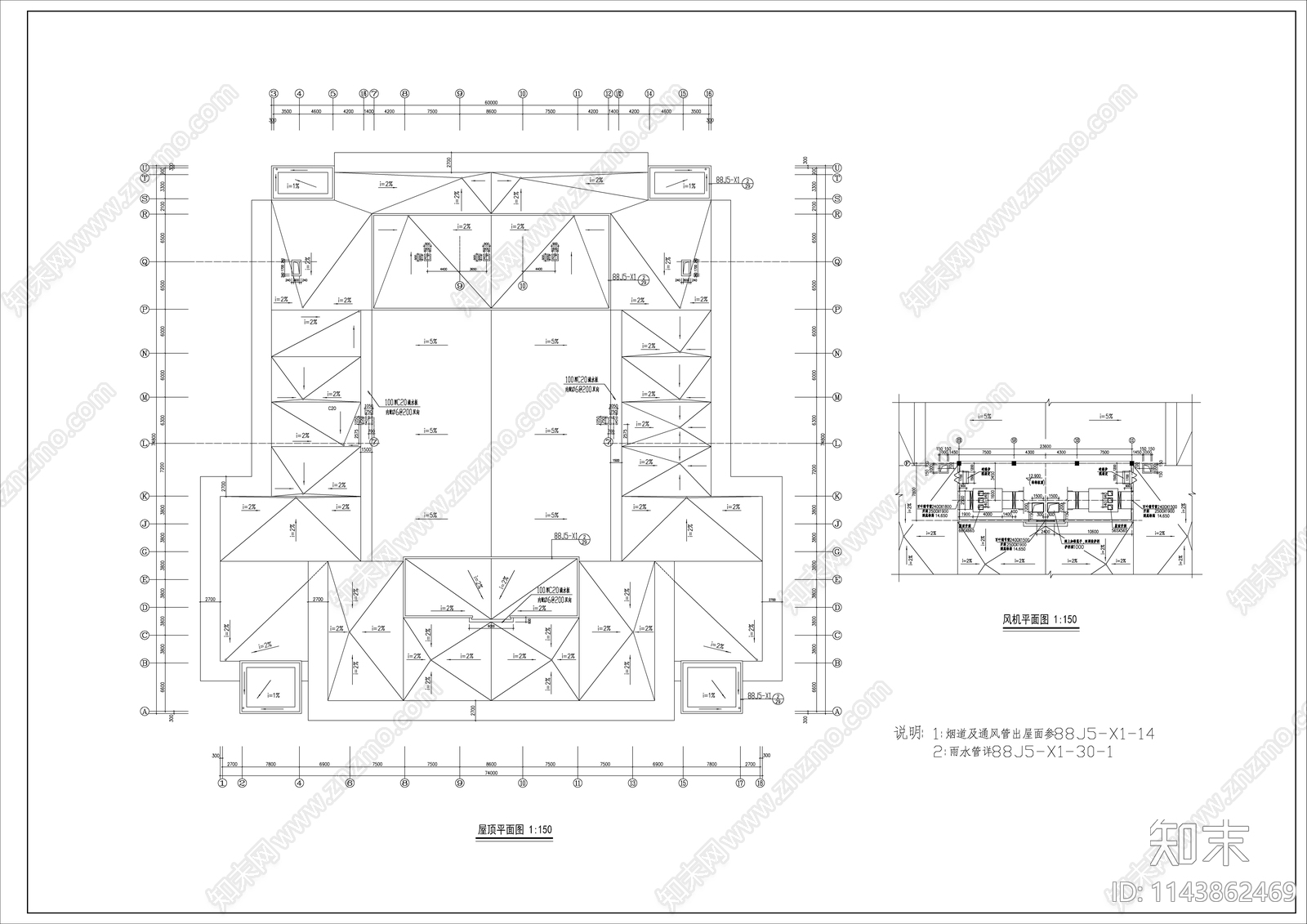 大学礼堂建筑cad施工图下载【ID:1143862469】