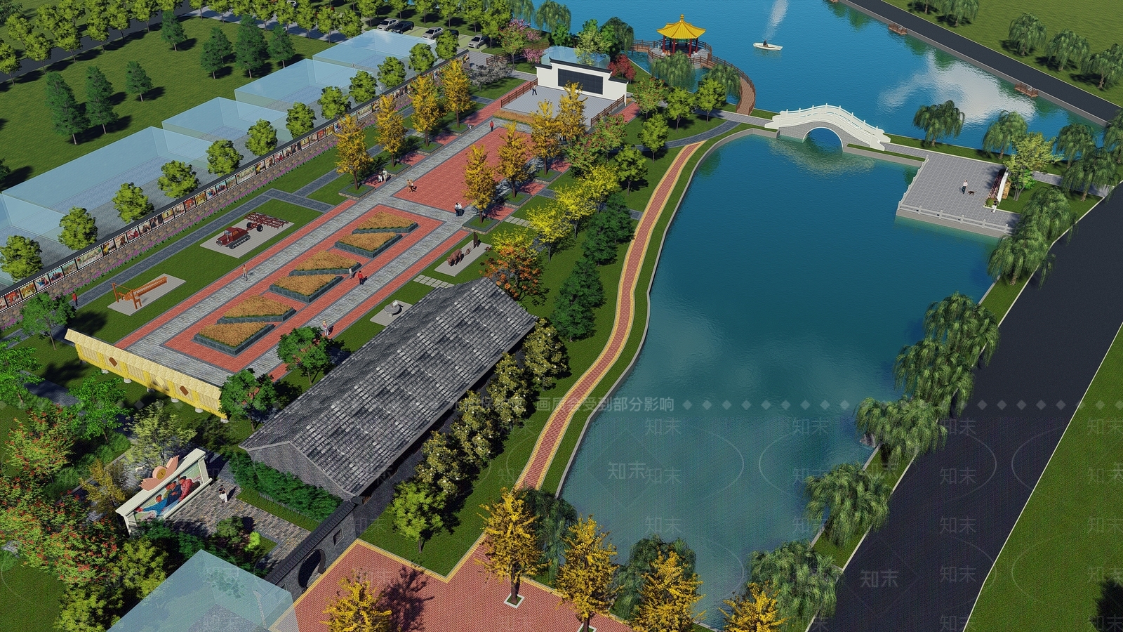 现代龙感湖农场博览园SU模型下载【ID:1143862924】