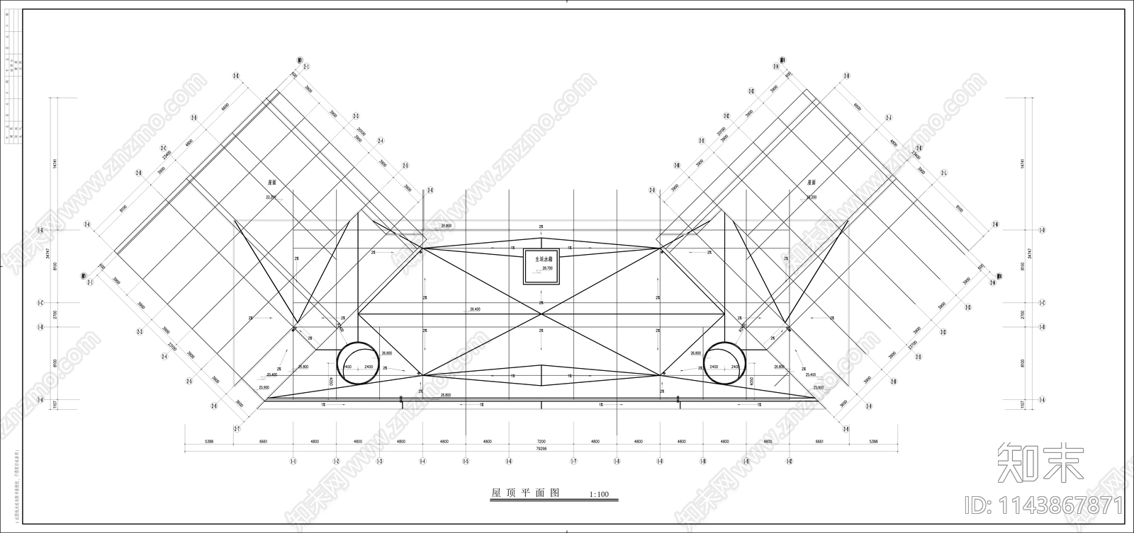 消防大队教学楼建筑cad施工图下载【ID:1143867871】