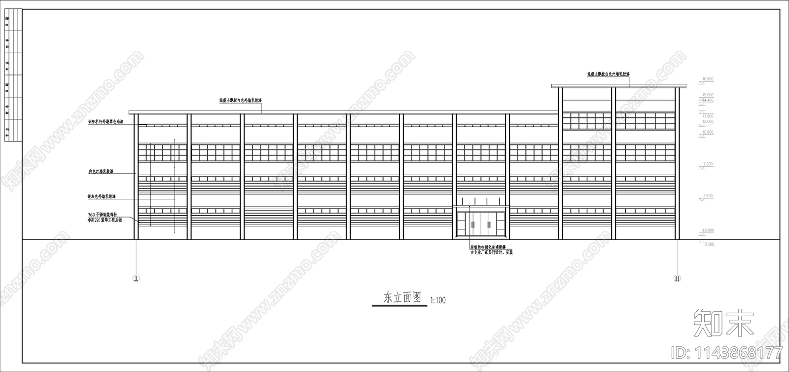 学校浴室建筑cad施工图下载【ID:1143868177】