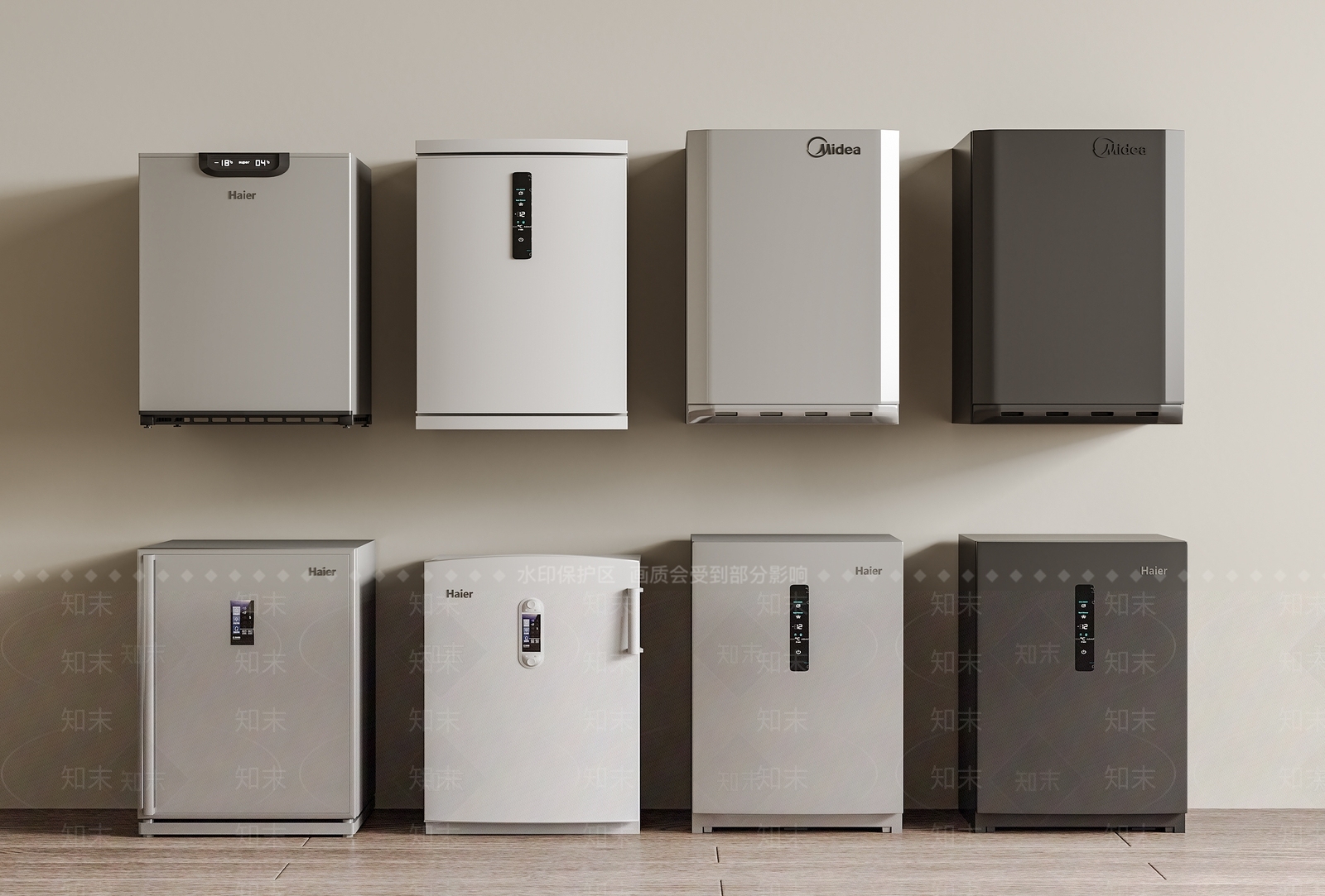 小冰箱3D模型下载【ID:1143877491】