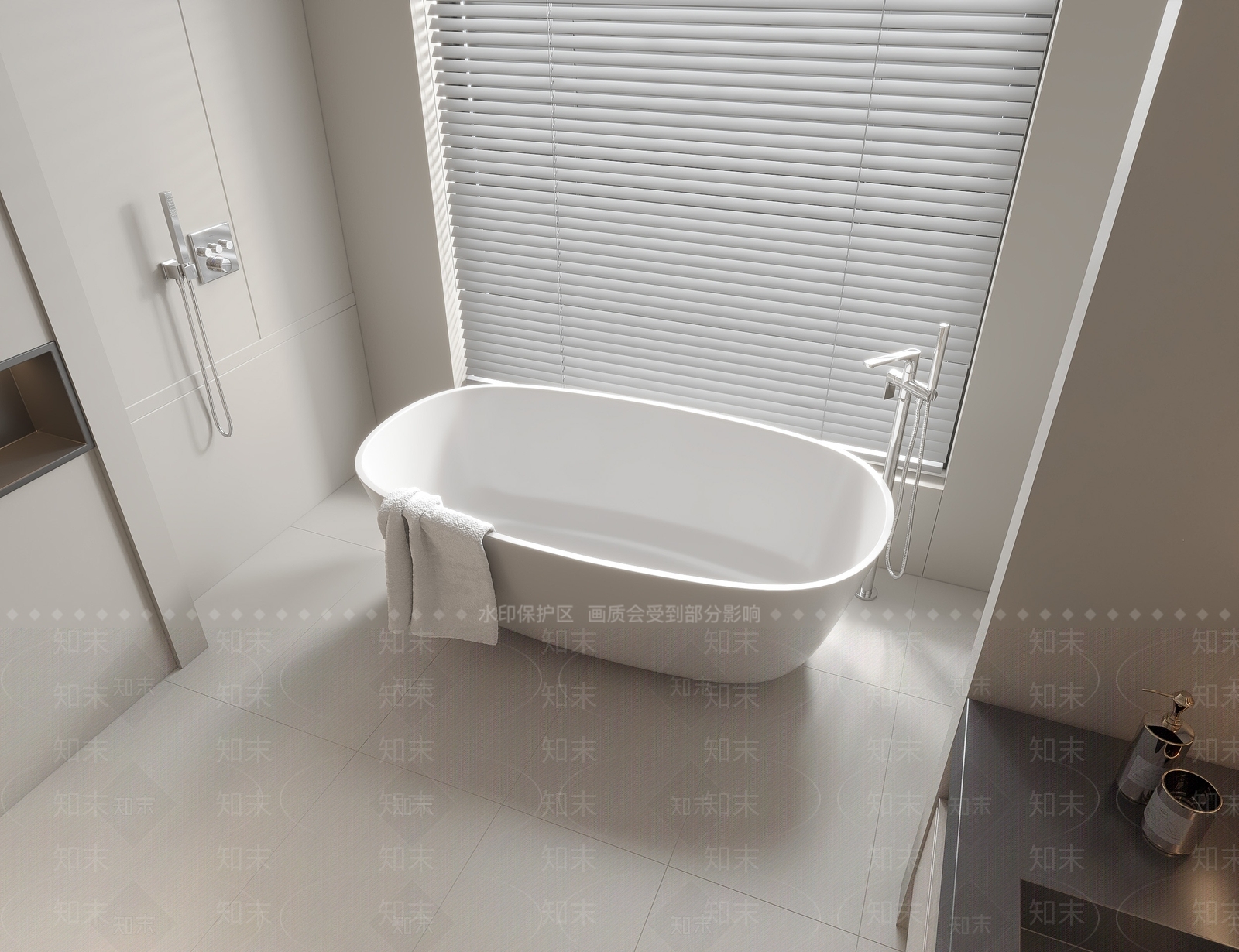 浴缸SU模型下载【ID:1143896028】