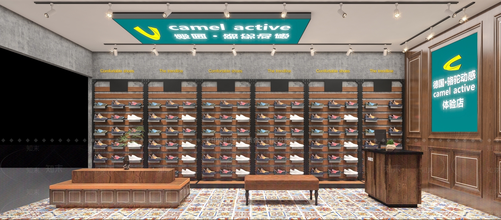 现代鞋店3D模型下载【ID:1143896402】