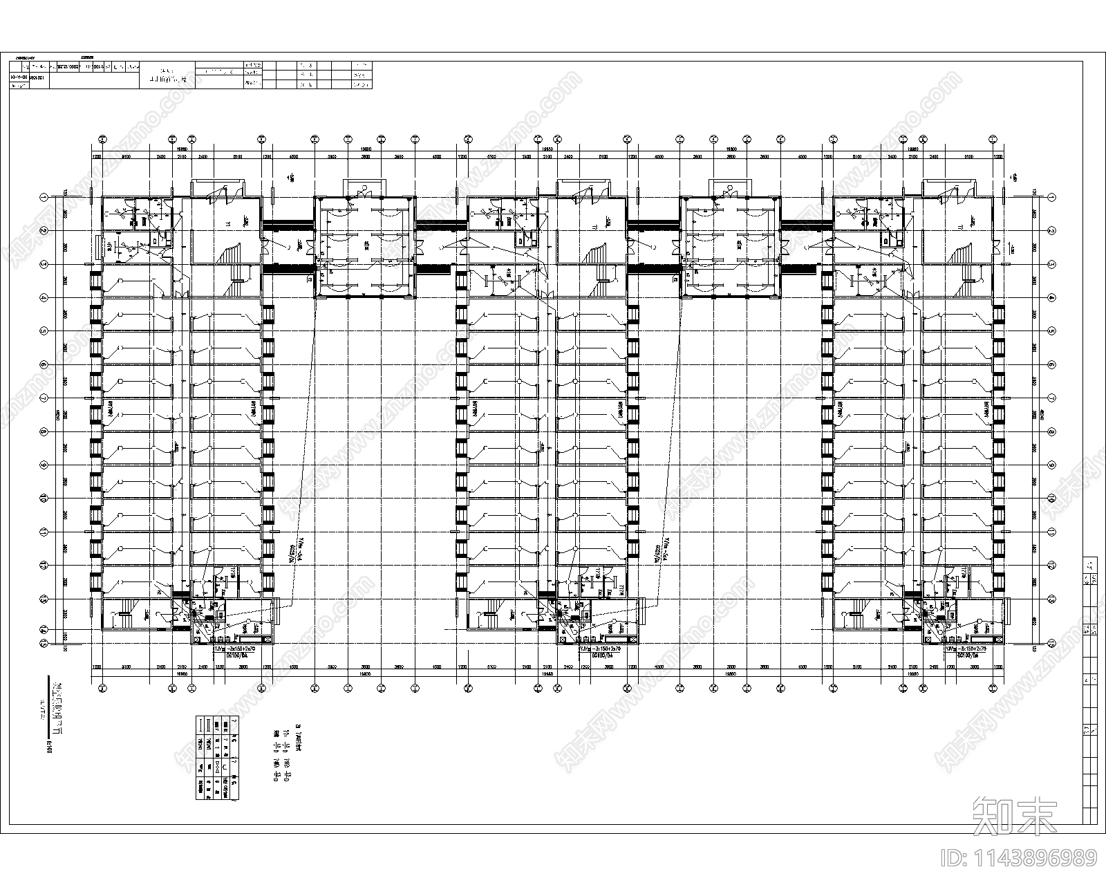 学生宿舍电气cad施工图下载【ID:1143896989】