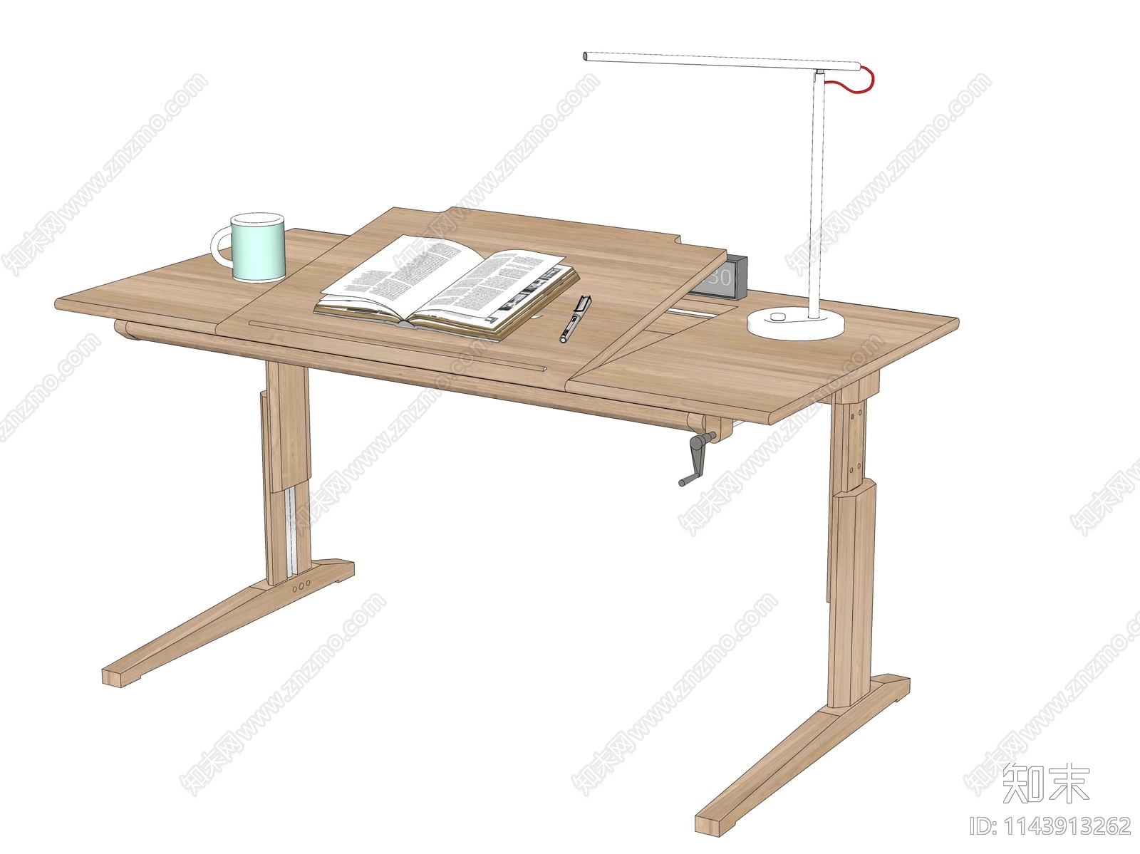 现代儿童书桌SU模型下载【ID:1143913262】