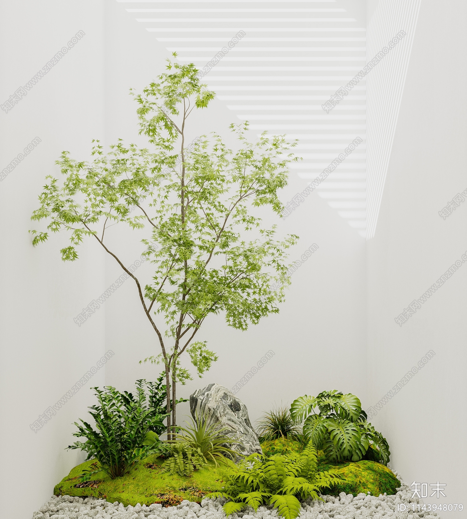 现代景观造景3D模型下载【ID:1143948079】