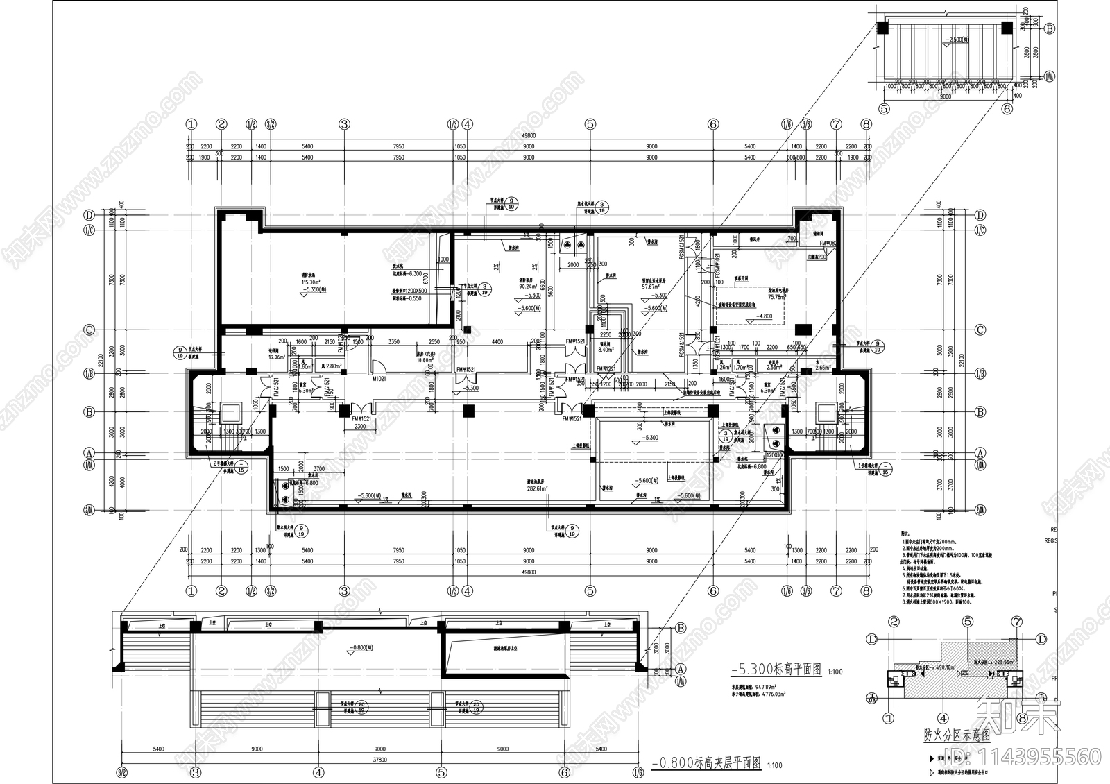 中学体育馆建筑施工图下载【ID:1143955560】