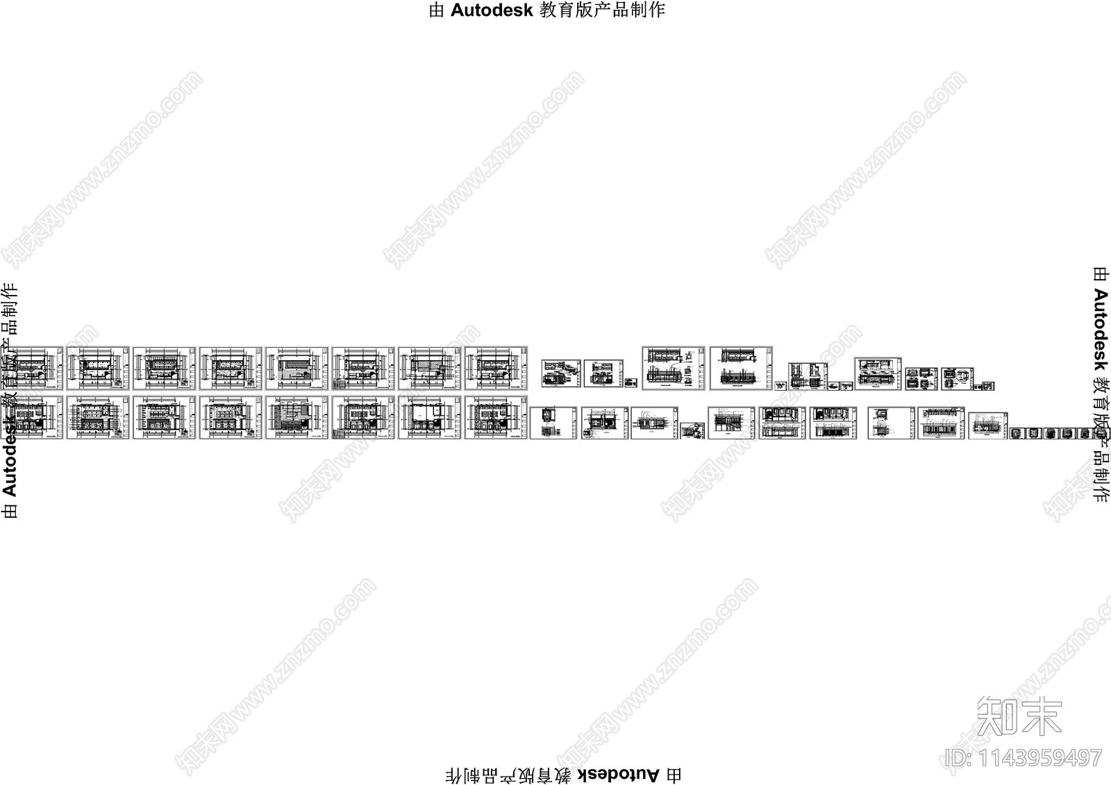 韩式烤肉店室内cad施工图下载【ID:1143959497】