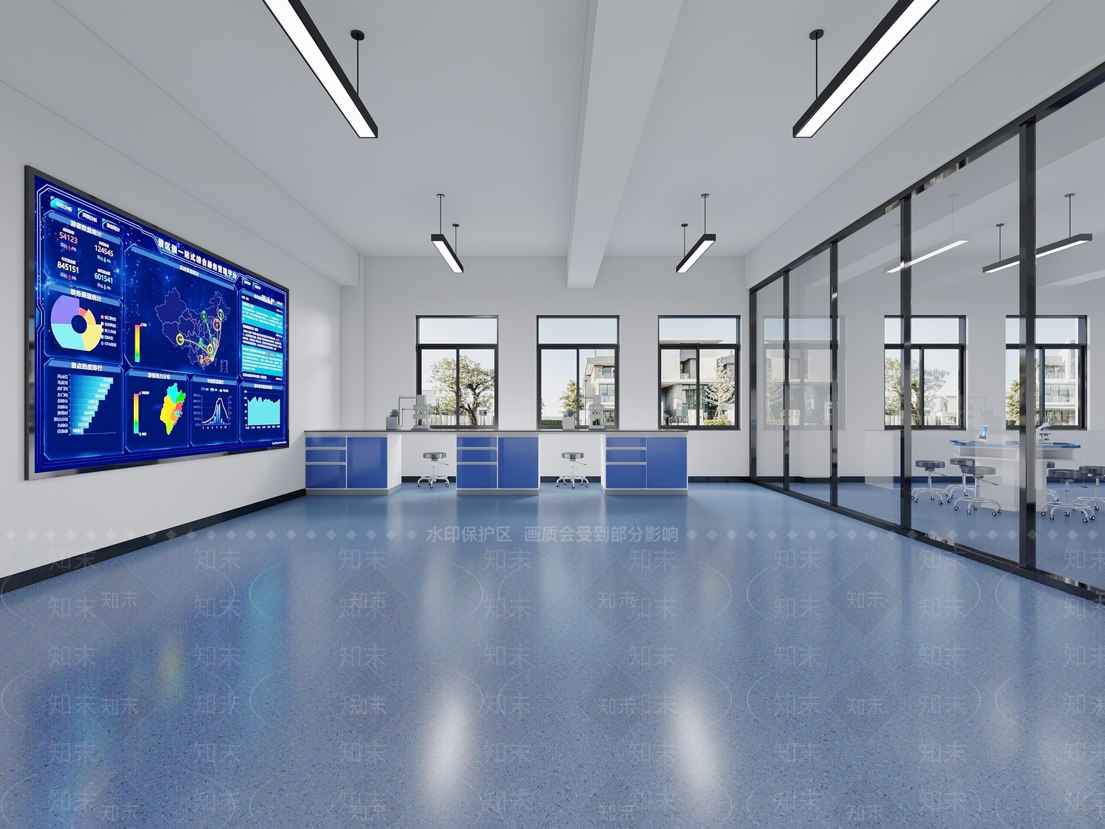 现代学校科学实验室3D模型下载【ID:1143961983】