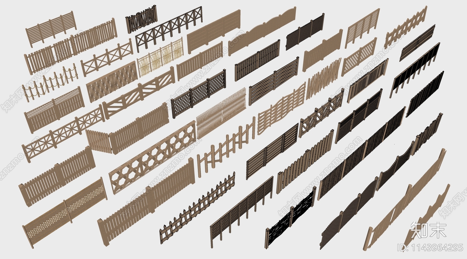 现代围栏SU模型下载【ID:1143964295】