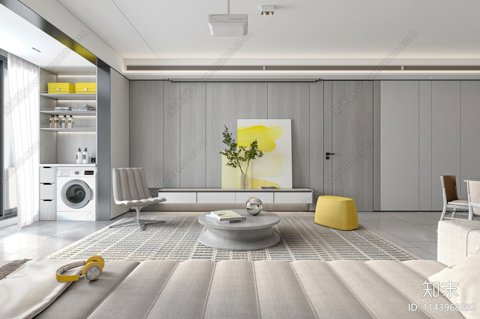 金茂太原小王村平层样板间施工图下载【ID:1143968332】