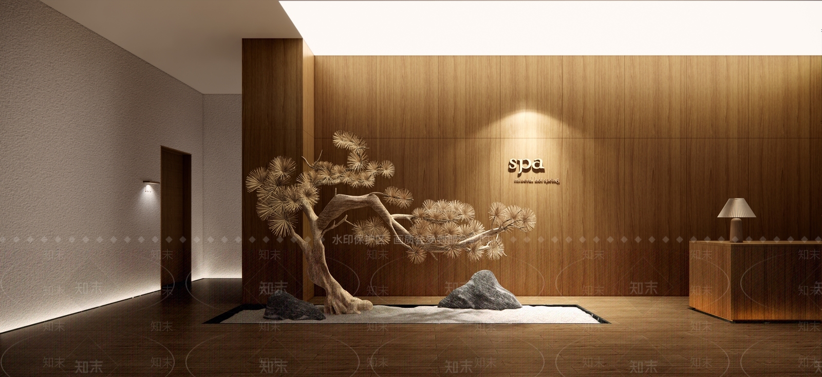 现代SPA会所SU模型下载【ID:1143979099】