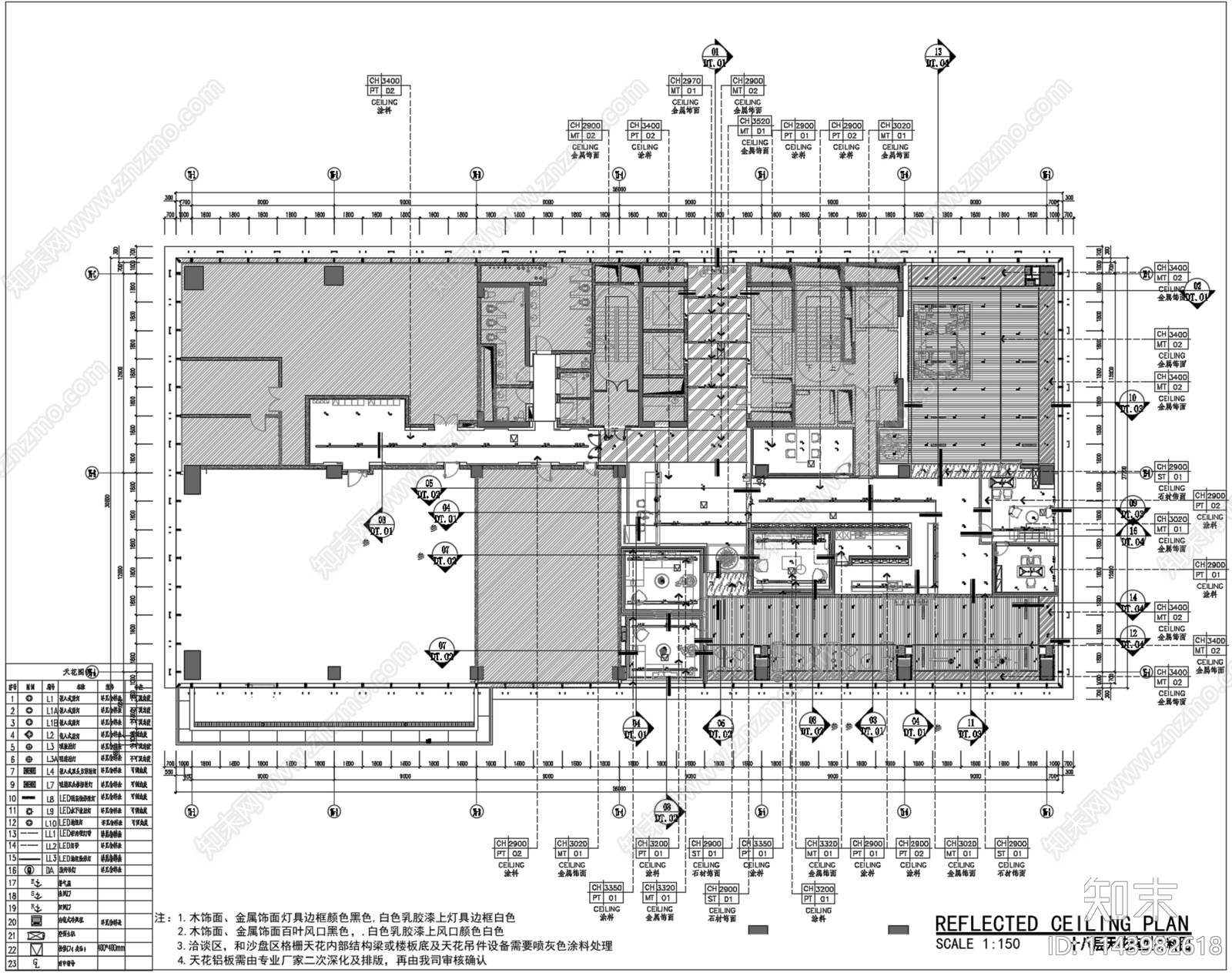 丹健国际深圳太子湾售楼处室内cad施工图下载【ID:1143982618】