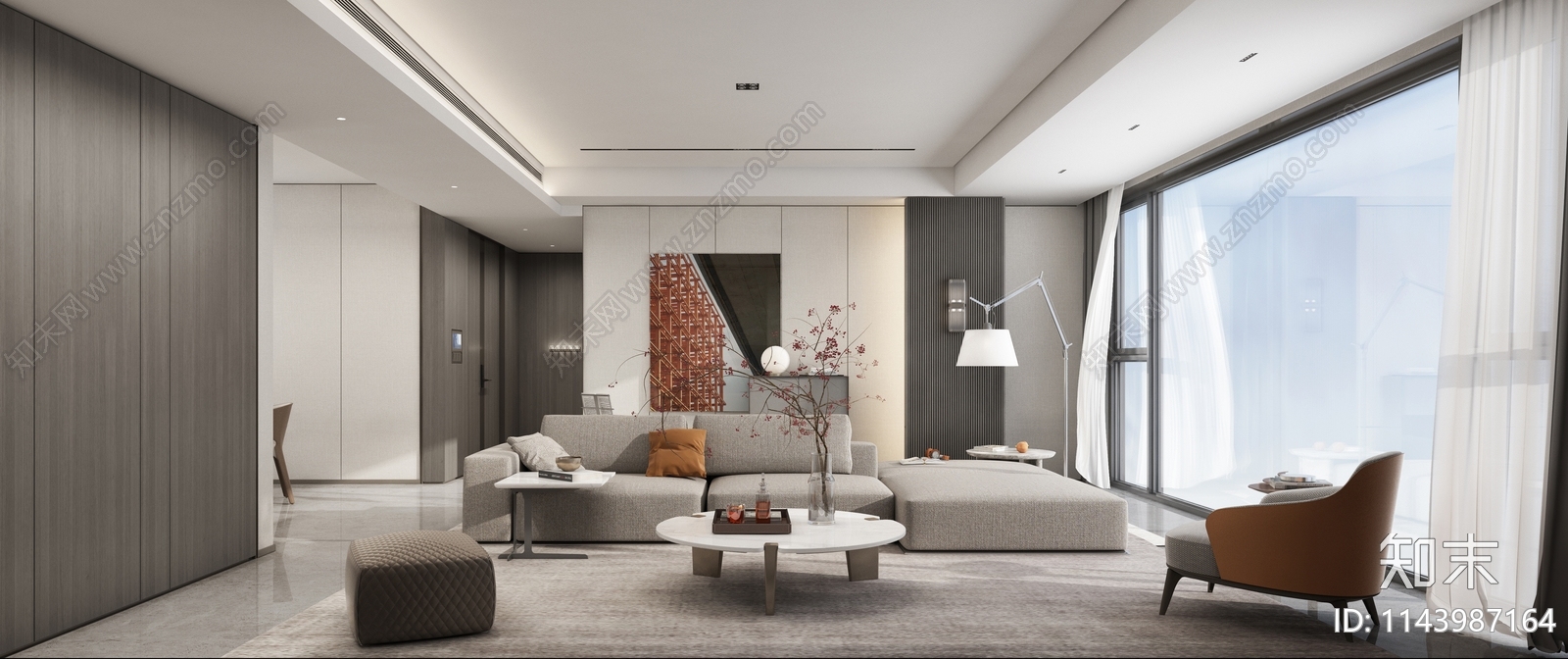 丹健国际天津招商188平大平层室内施工图下载【ID:1143987164】