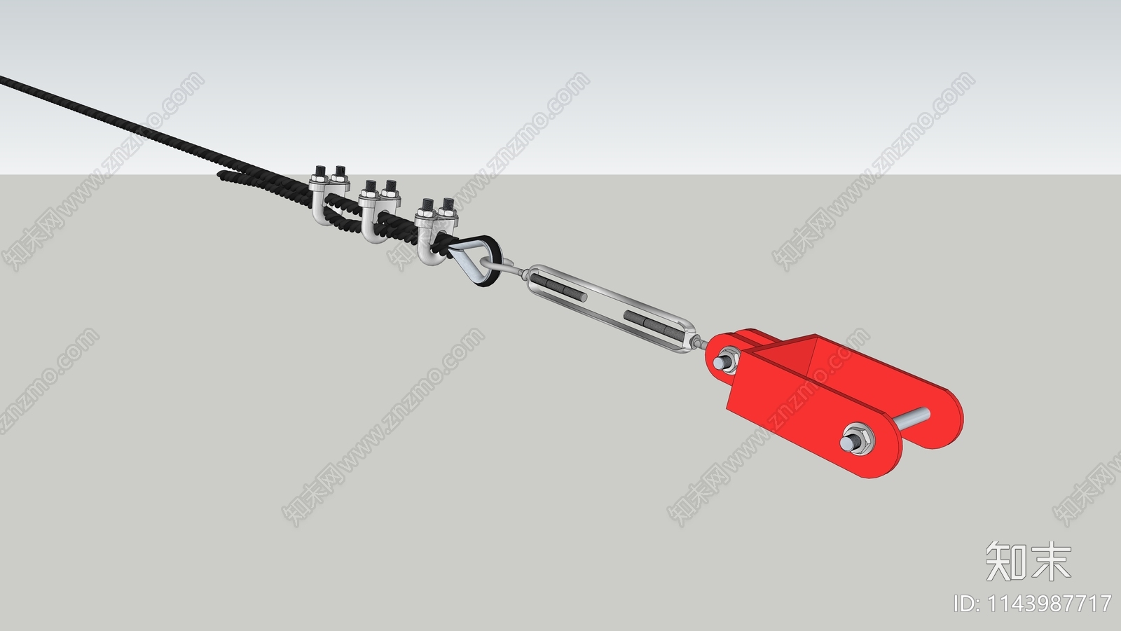 现代绳扣SU模型下载【ID:1143987717】
