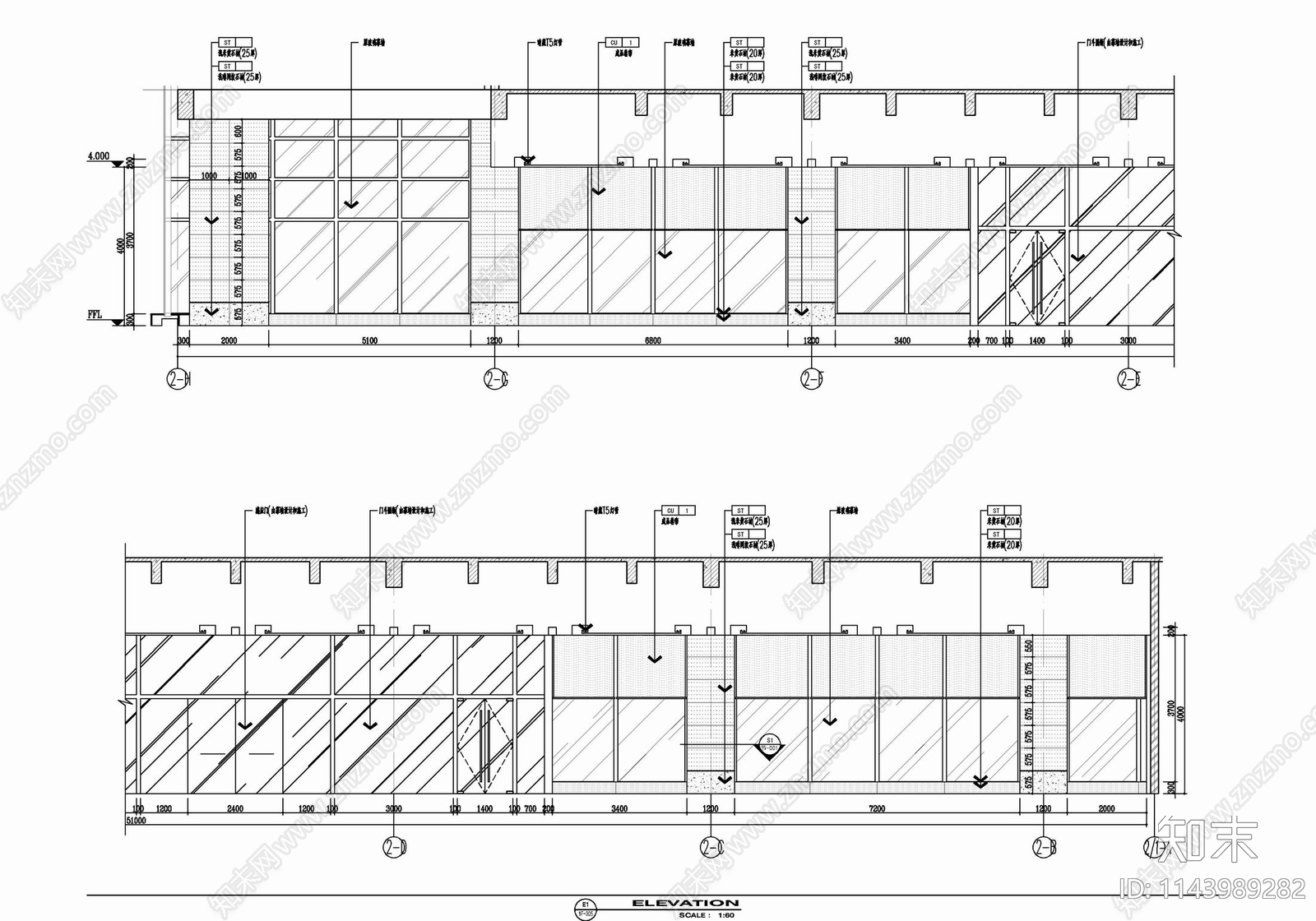 十层办公及档案管理中心办公室室内cad施工图下载【ID:1143989282】