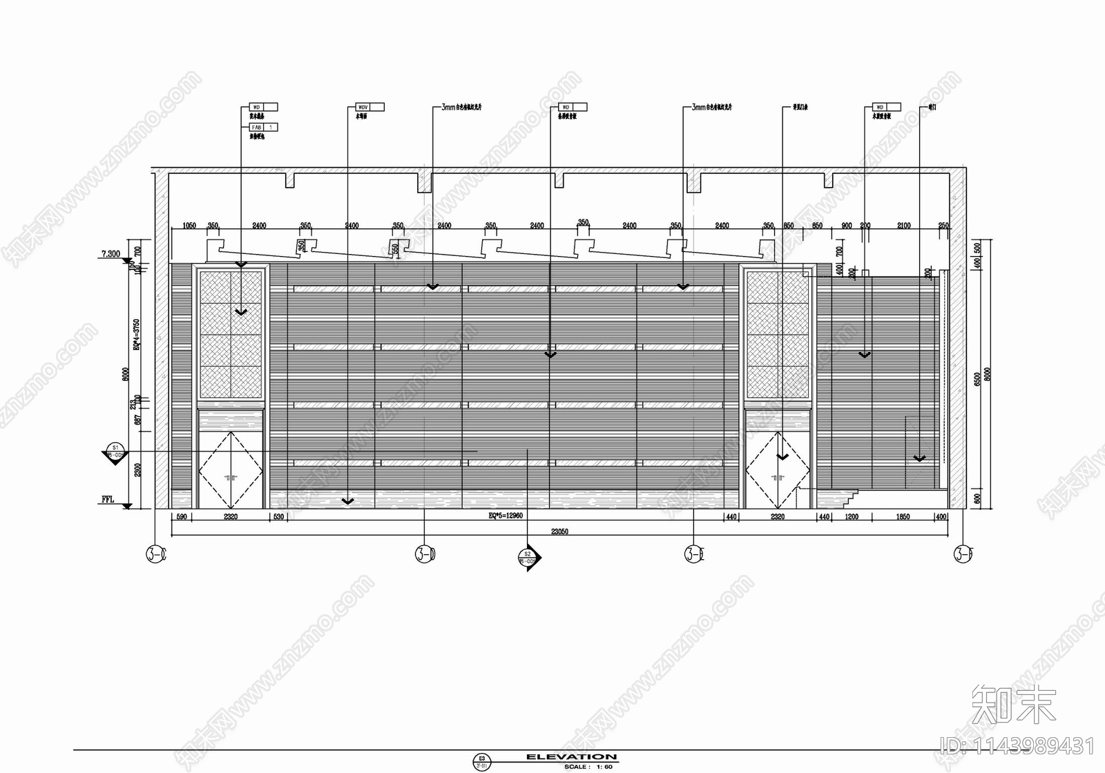 十层办公及会议培训中心室内施工图下载【ID:1143989431】