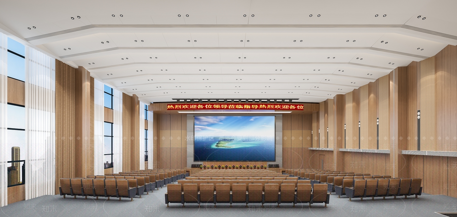 现代报告厅3D模型下载【ID:1143990029】