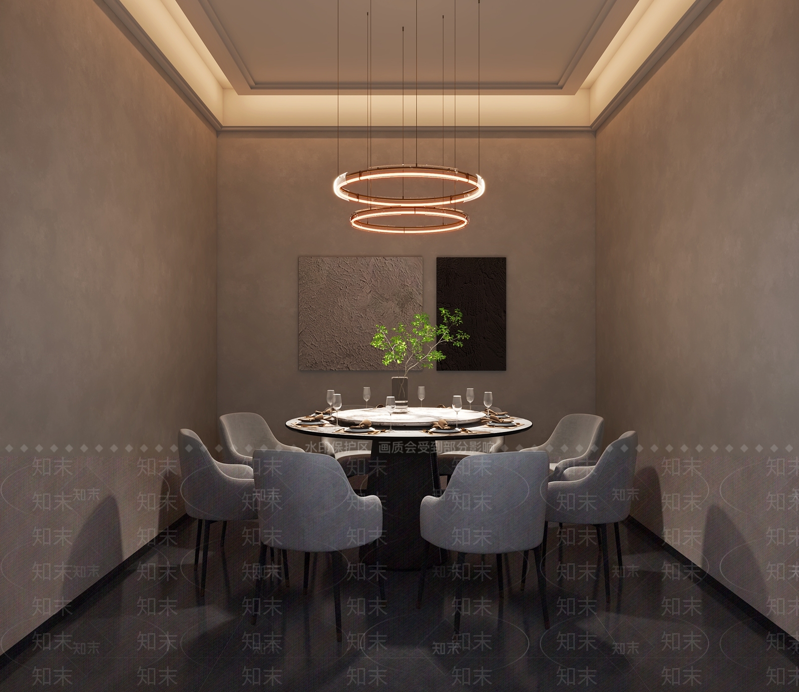 现代火锅店3D模型下载【ID:1213996956】