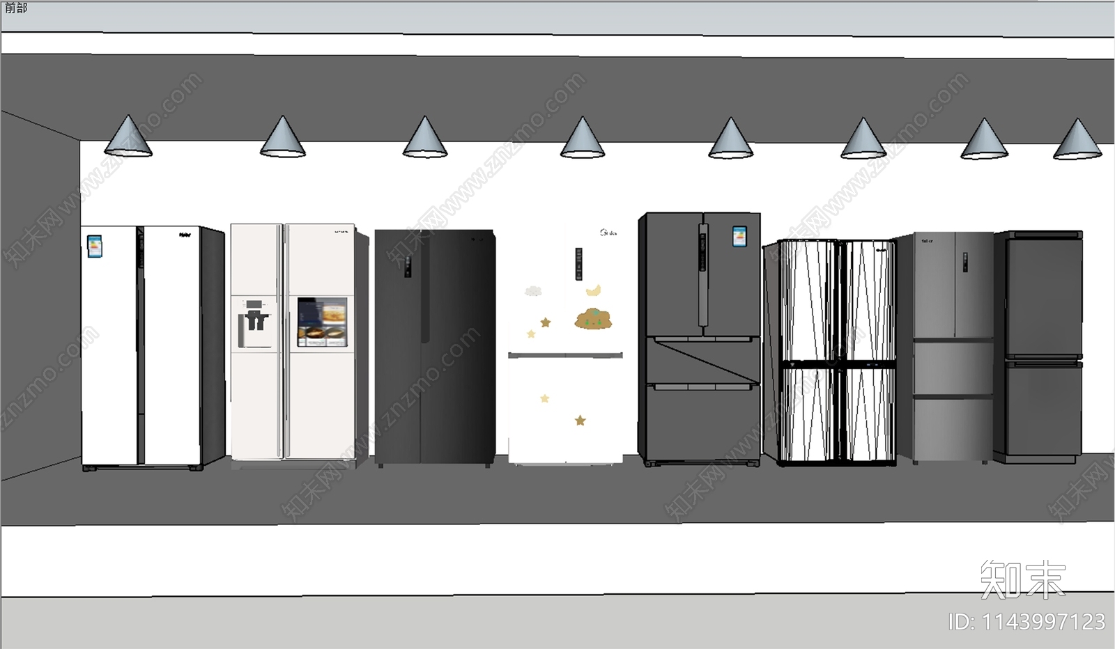 冰箱SU模型下载【ID:1143997123】