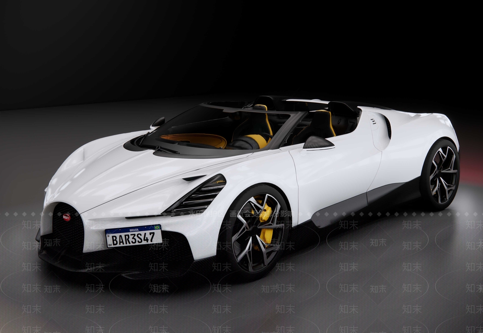 布加迪敞篷超级跑车SU模型下载【ID:1144002747】