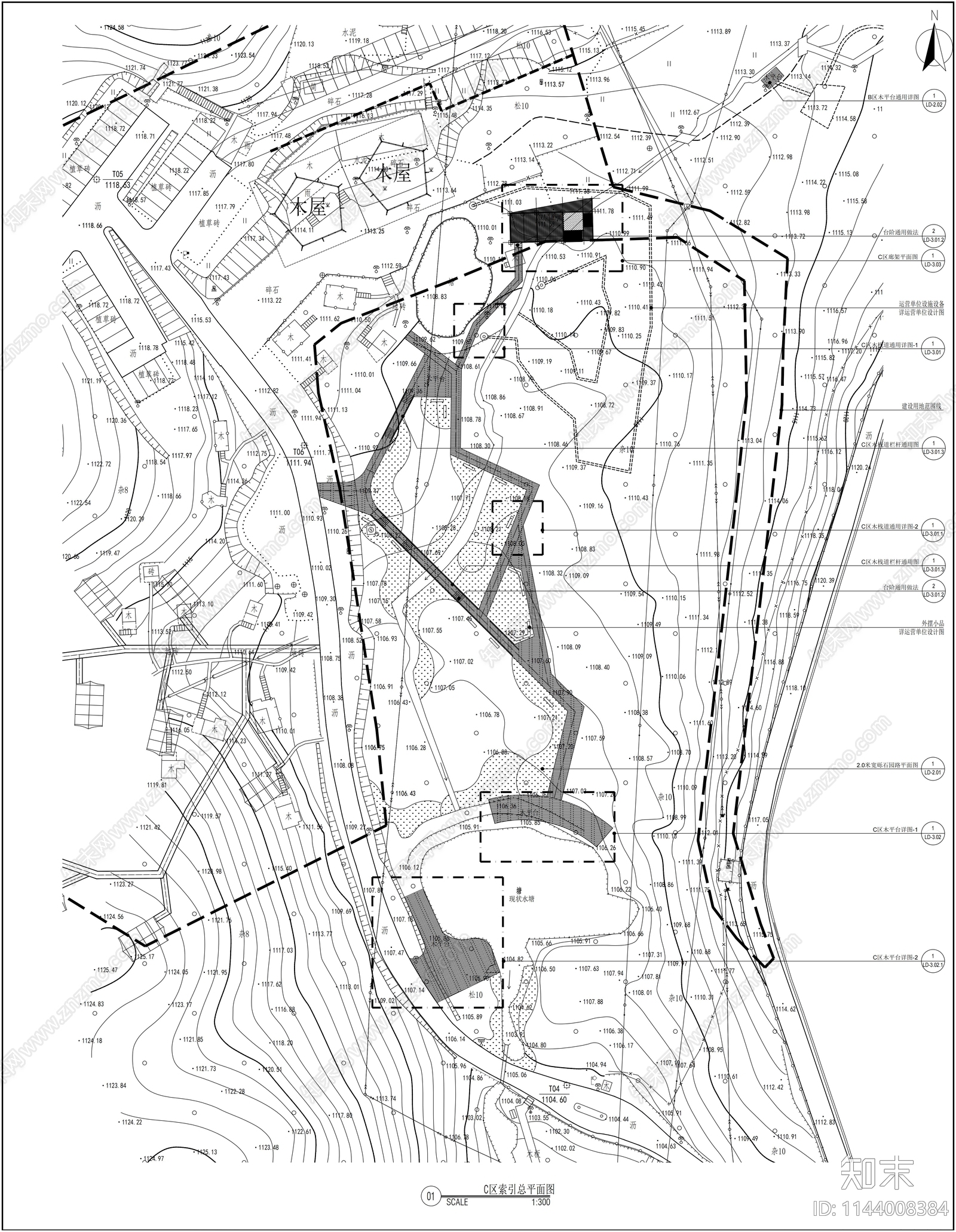 露营基地景观全套cad施工图下载【ID:1144008384】