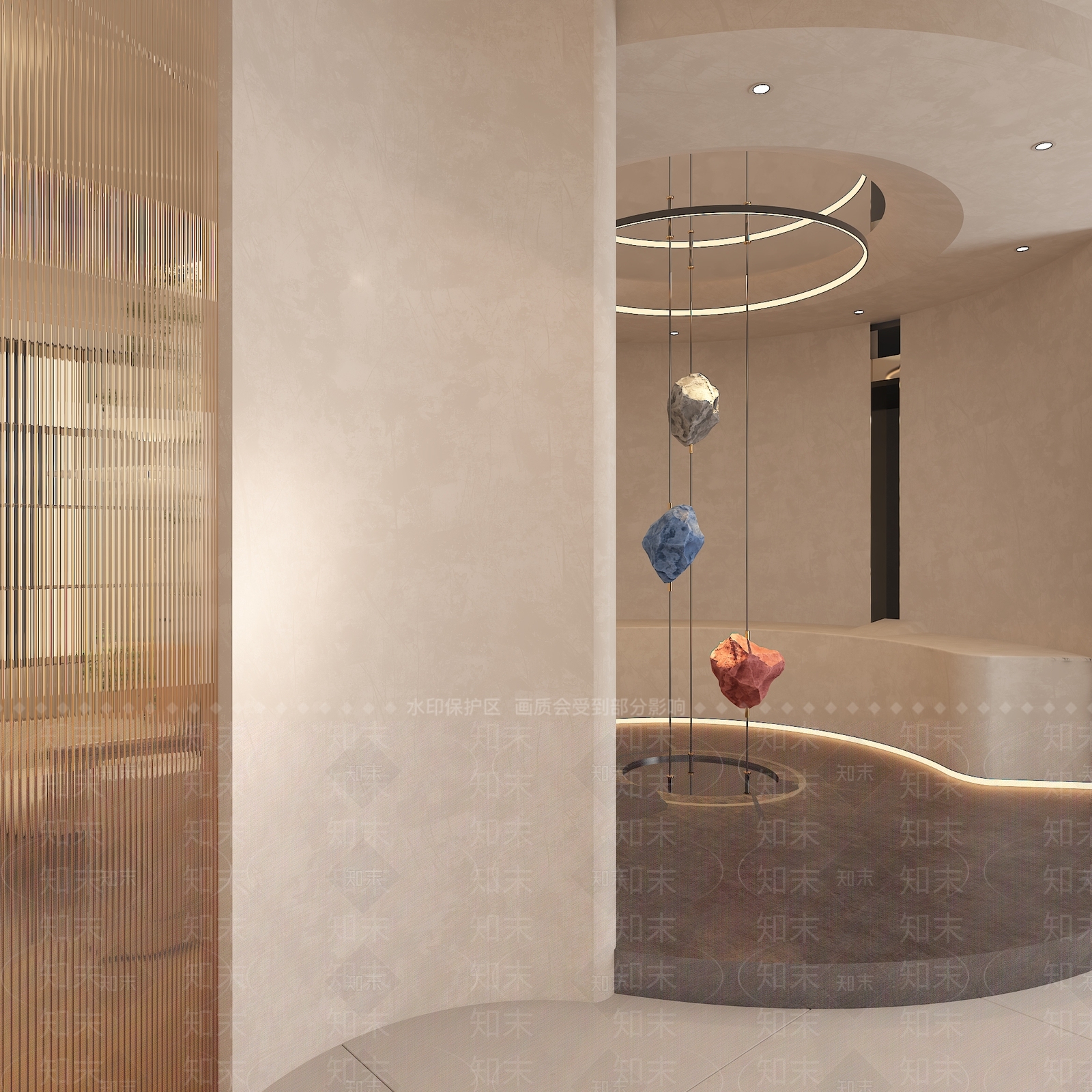 现代美容店前台3D模型下载【ID:1144010602】