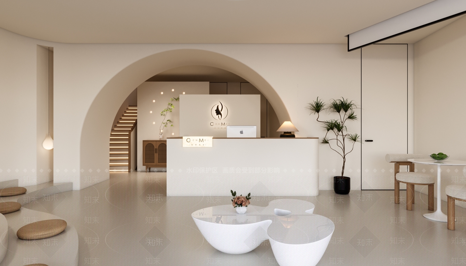现代接待室3D模型下载【ID:1213996266】
